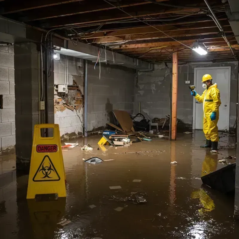 Flooded Basement Electrical Hazard in Silver Lake, OH Property